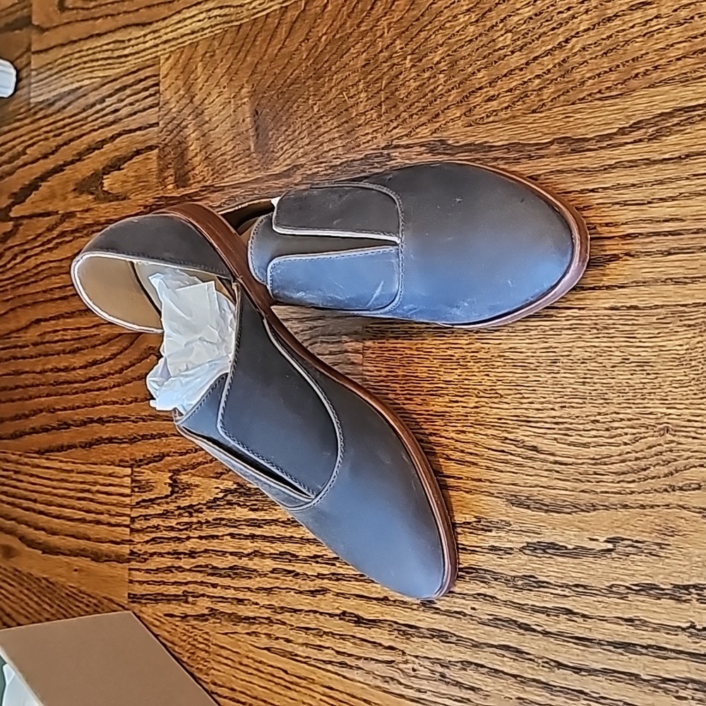 Nisolo Emma d'Orsay Oxford, Grey, size 7